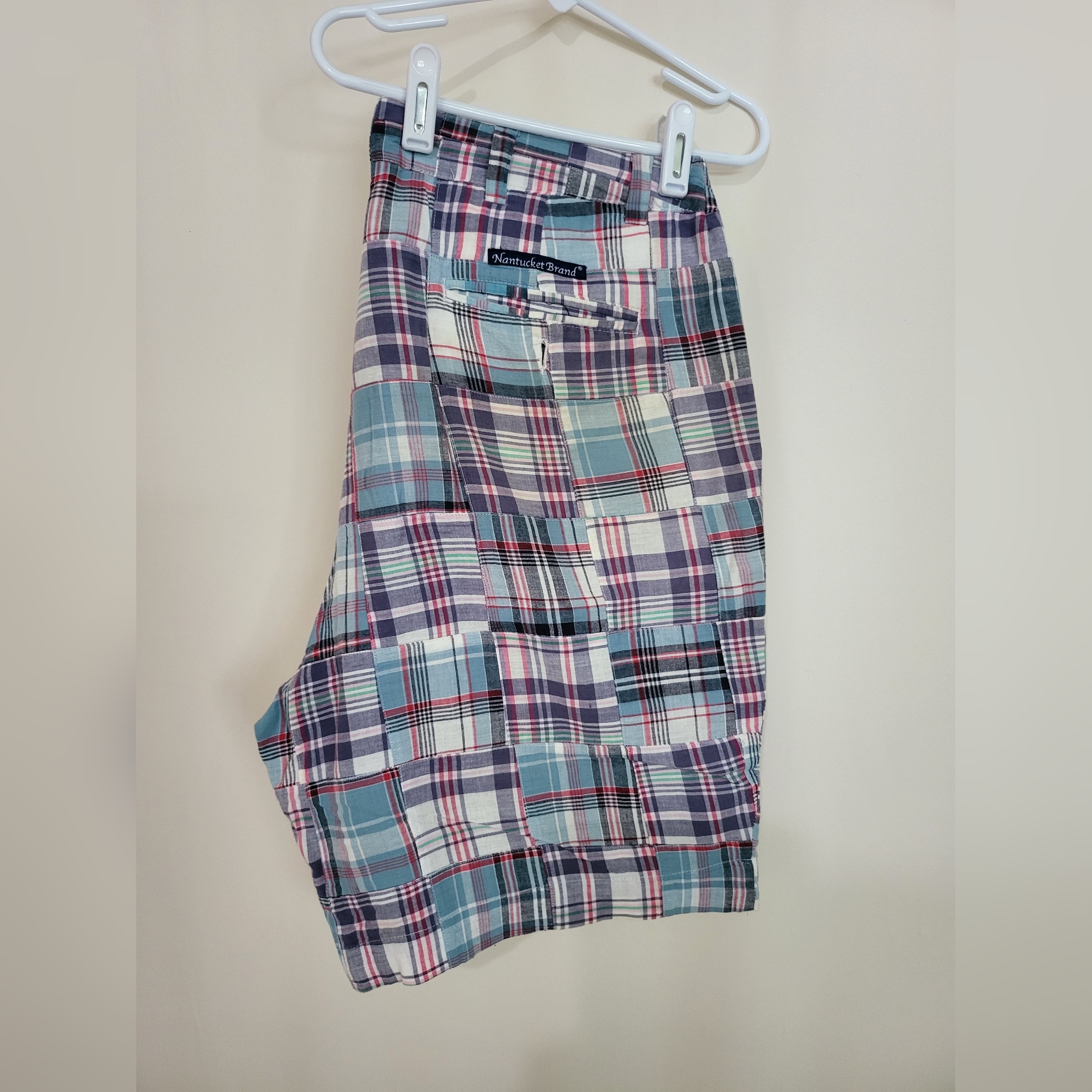 Mens Nantucket Brand Plaid Shorts Size 36